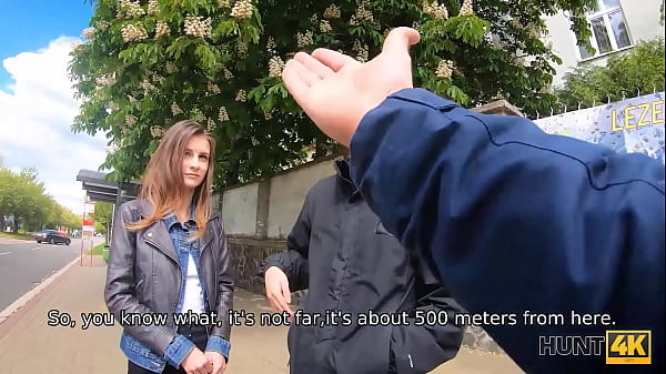 Play MP4 - HUNT4K&period; Mature hunter nicely drills slender cutie in front of her BF