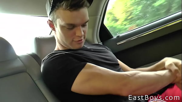 We have more footage with Peter Brada for you! Peter is first having fun flexing his muscles at scenig location, before being driven (while flexing fun continues) to our studio... where he gets placed on massage table for full works by Mr. Hand Jobs 