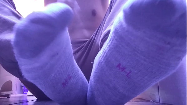 Play MP4 - NEW SWEATY GRAY SOCKS IN YOUR FACE