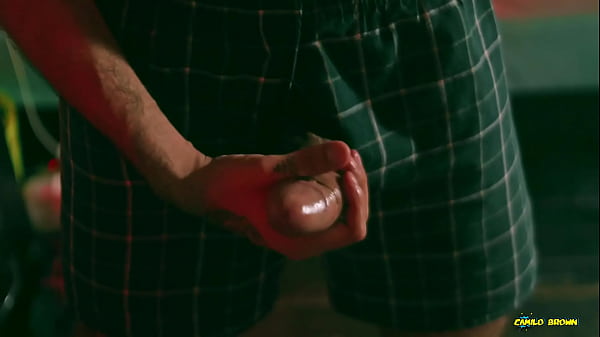 Play MP4 - Big Uncut Cock Latino Camilo Brown Jerking Before Bed Cumshot In The Mirror