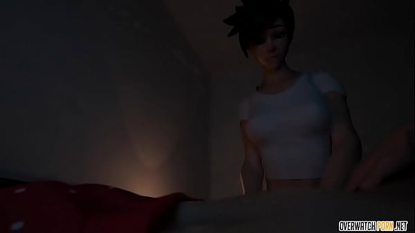 League of_Legends Tracer can barely handle the huge cock_inside her