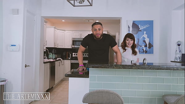 Play MP4 - BBC Streamer Artemis gets blowjob under table by big ass horny roommate Bea York