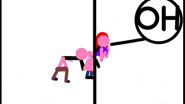 stickman animation stuck in thewall and fuck