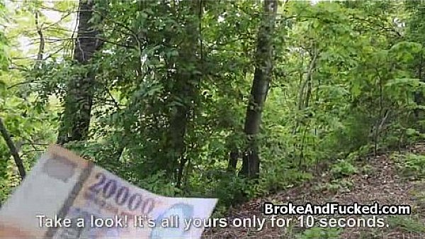 Clark Fucking A Hot Blonde Outdoors thumbnail