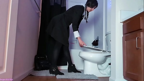 Wednesday addams in pantyhose peeing voyeur sage edritch