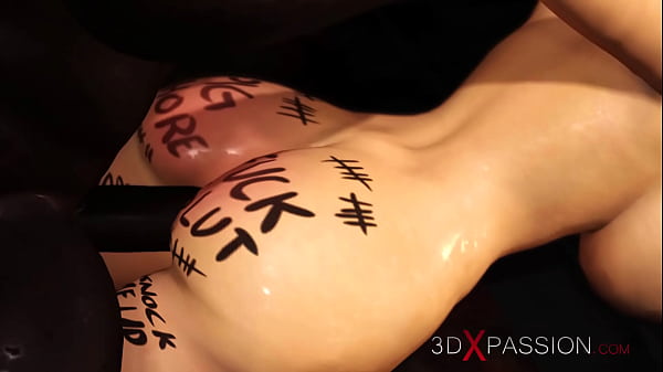 Sub slut gagged and fucked Big_tits whore gets_fucked_hard by_black cock