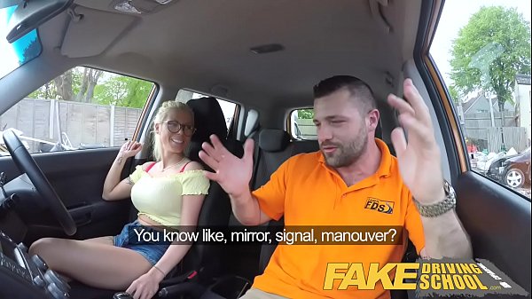 Play MP4 - Fake Driving School Busty blonde learner fucks fake driving instructor
