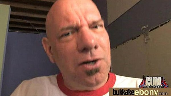 Huge cocks cover their black face in cum 27 