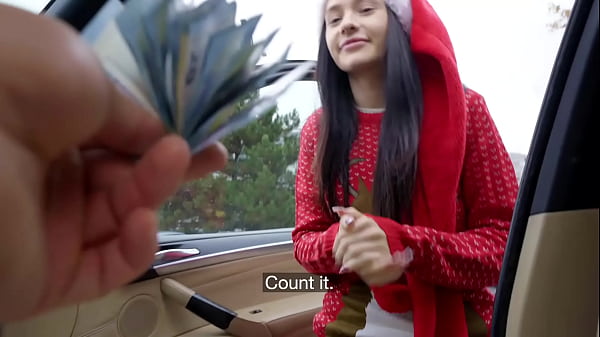 Play MP4 - Public Agent Santa helper Matty Mila Perez public blowjob and big dick pov