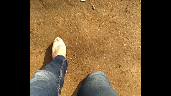 Walking on peeptoe shoes in public