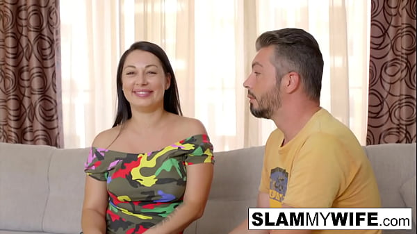 Play MP4 - Sexy brunette gets fucked hard in front of her husband