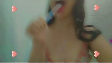 Fairy Bliss Taking A Naughty Shower Before Wear Her New Cute Dress thumbnail