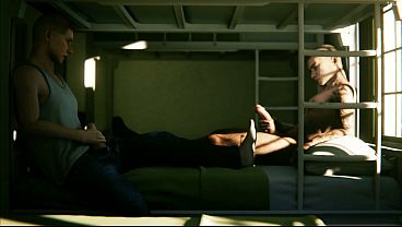 Play MP4 - We jerked off in the barracks with a friend&comma; and then he fucked us with a big dick&comma; animation from the game
