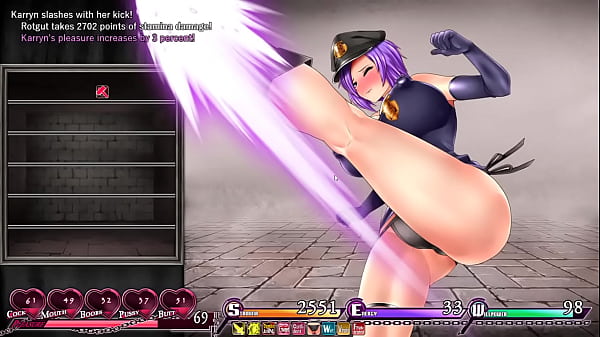 Big titted warden must stop horny rioters 