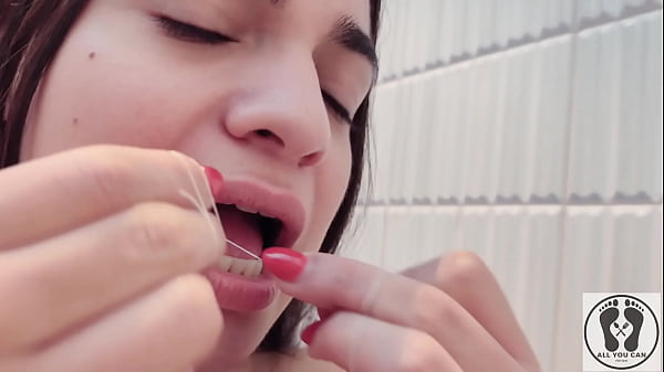 4k Dental Hygienist Routine Mouth Fetish Closeups Naked thumbnail
