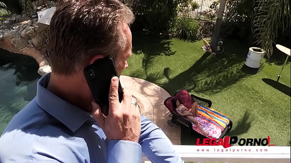Muscular stud gets to cram insatiable Latina Maya Bijou's pink by the pool GP692 