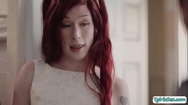 Small tits shemale Jenna Gargles deepthroat stepdads bigcock