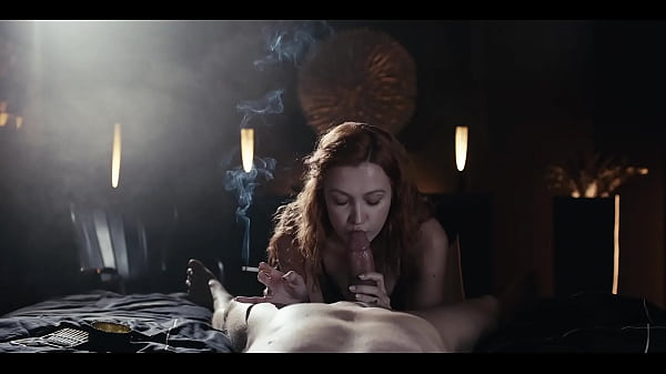 Sexy babe pov smoking blowjob cherry candle riding cock and fucked while smoking cigarrete 