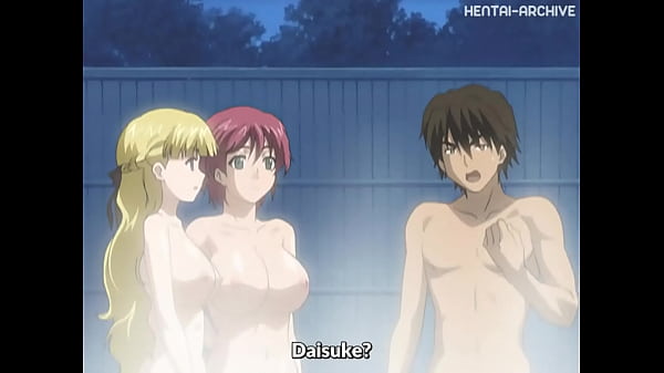 HENTAI: two horny GIRLS have THREESOME sex with FRIEND