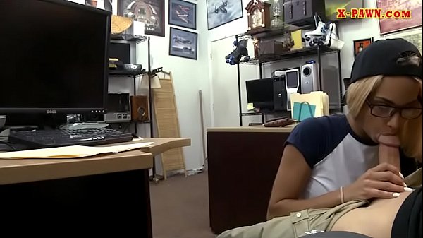Slim gal with glasses fucked by pawn man video thumbnail