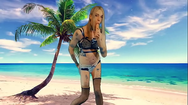 Sexy Lingerie Slut At Blowjob Beach thumbnail