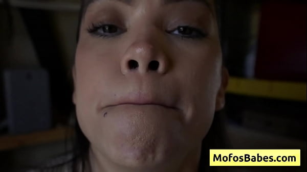 Hot busty_petite brunette_suck huge dick pov style_and swallow it_deep down her throat Angelina Moon Logan_Xander