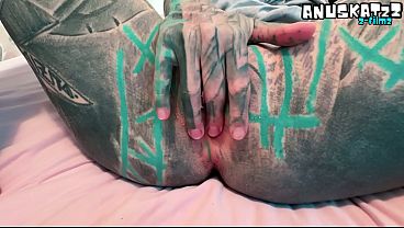 Sexy Dreadhead tattooed girl get fucked and covered with cum in private 