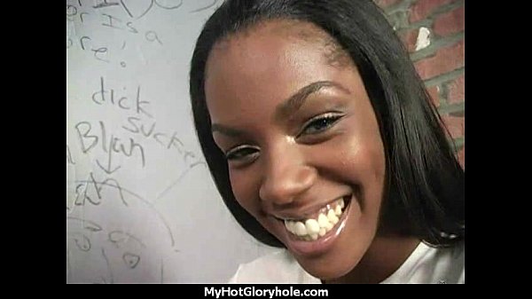 Gloryhole With A Nasty Wild White Girl Interracial 5