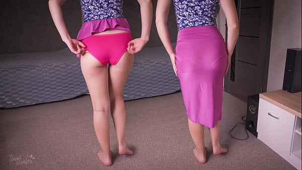 Hot Milf In Tight Skirt Showing Off See Through Panty Line 4k thumbnail