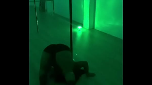 Pinay pole dancing with heels and doing aerial hoops