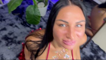 Good Santa gave me a hot girl to play with for Christmas. FULL VIDEO. POV 