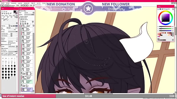 Lewdlair broadcast by luck night on picarto from may 2021