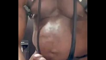 Black Muscle in Big Dick Edging Verbal Cum Session