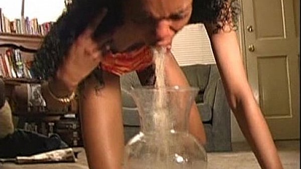 Ebony Girl Puke Vomit Puking and Barf 