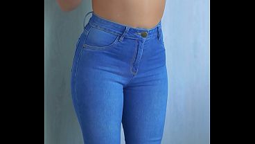 Slow close ups of my latina booty and pink puffy pussy 