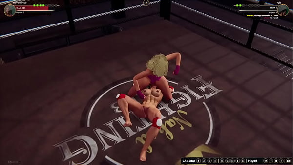 Bambi vs kyla nf3d female mma combat ring 