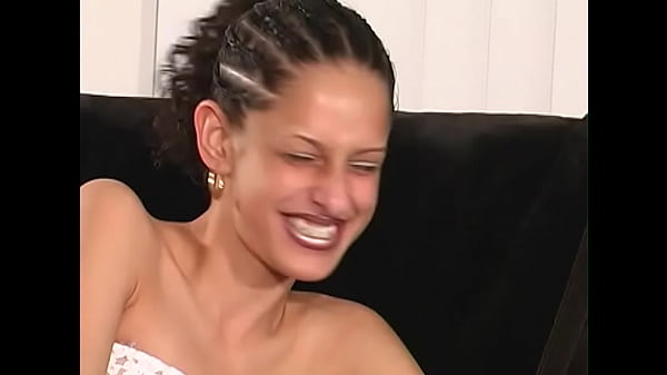 Alexxxis petite ebony teen huge cock blowjob and massive facial wow 