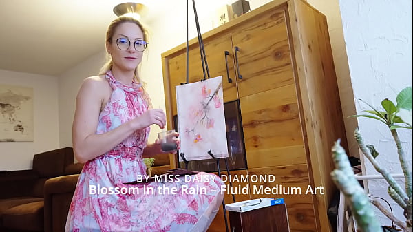 Nonton Blossom In The Rain &ndash; Modern Abstract Fluid Painting By Miss Daisy Diamond thumbnail