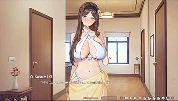 Hentai Game &ndash_ Summer Clover Kasumi Gets Fucked Hard in Missionary, Boobjob, and Doggy Style