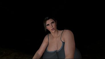 Lara Croft is dealing with hard questions, yet folds to this stranger 
