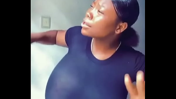 Huge breast dances in motion