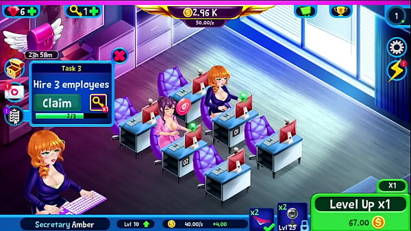 Recebendo ajuda da nova secretaria 