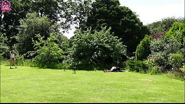 Training Zero Pegged Down - Outdoor Public Anal Pegging