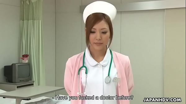 Stunning japanese nurse gets creampied after being roughly pussy pounded