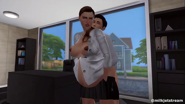 Pregnant animated chick getting pounded by co worker 