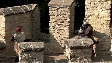 In This Outdoor, Hardcore Gangbang, You'll Be Looking At The Gorgeous, Redhead Theodora... thumbnail