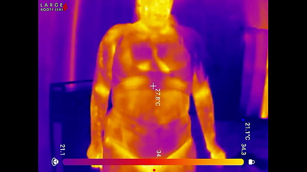 Sports bra try on boob bounce tests naked twerk tease thermal pov 4k landscape 