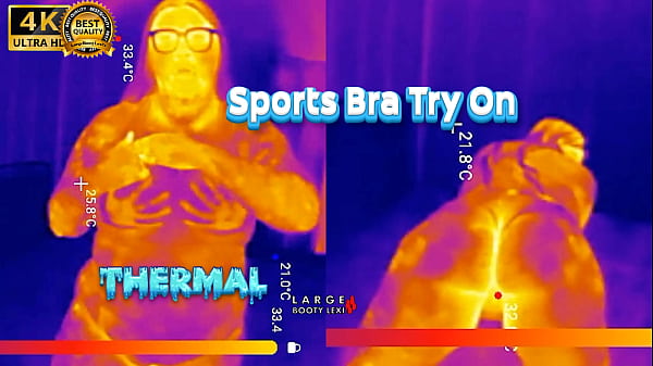 Nonton Sports Bra Try-on, Boob Bounce Tests, Naked Twerk Tease Thermal Pov (4k Landscape) thumbnail