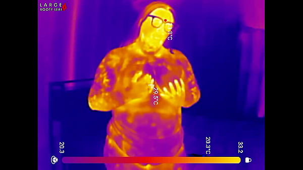 Sports bra try on boob bounce tests naked twerk tease thermal pov 4k landscape 