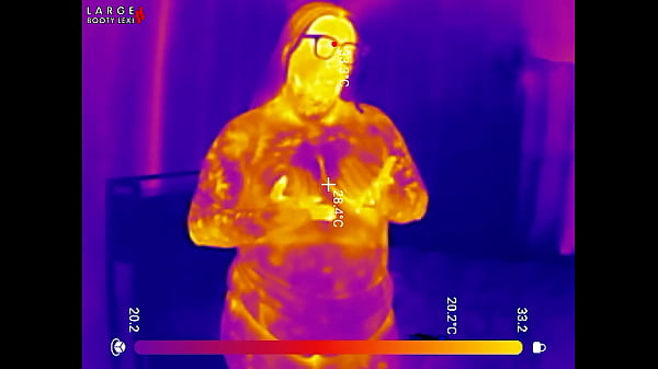 Sports bra try on boob bounce tests naked twerk tease thermal pov 4k landscape 